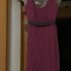 Beautiful dress dark plum freshly dry cleaned.